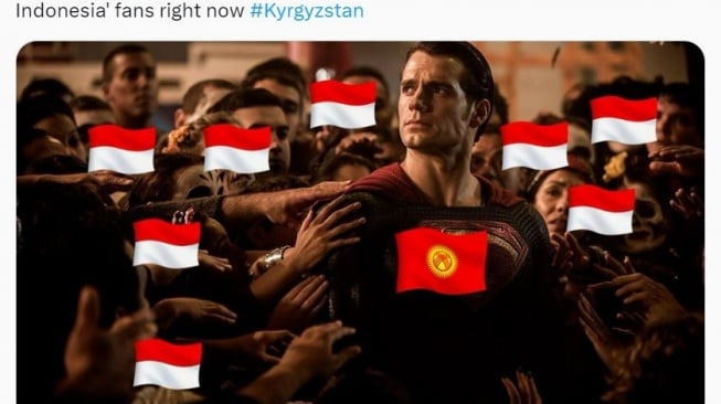 10 Meme Indonesia Diterima 16 Besar Piala Asia, Warganet Berterima Kasih ke Kirgistan